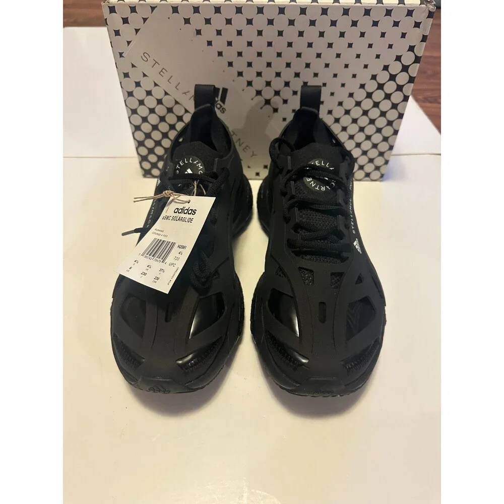 NIB Adidas Solar Glide x Stella McCartney Triple Black Woman HQ5961 Size 6